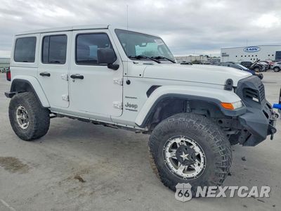 Czwarte zdjęcie samochodu z boku: 2018 JEEP WRANGLER UNLIMITED SAHARA VIN:1C4HJXEG3JW193631 - miniatura