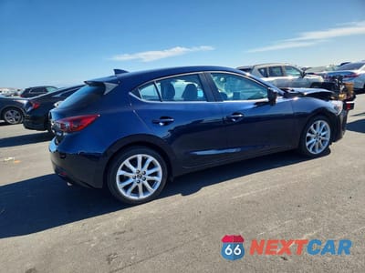 Trzecie zdjęcie samochodu z tyłu: 2016 MAZDA 3 GRAND TOURING VIN:JM1BM1N33G1354914 - miniatura
