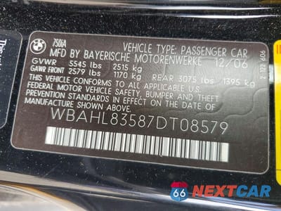 Zdjęcie 12 z 12 samochodu: 2007 BMW 750 I VIN:WBAHL83587DT08579 - miniatura