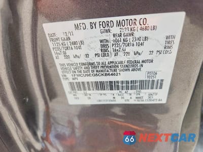 Zdjęcie 13 z 13 samochodu: 2012 FORD ESCAPE LIMITED VIN:1FMCU9EG5CKB64621 - miniatura