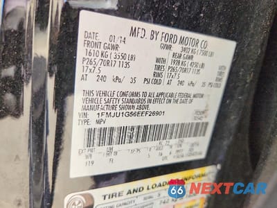 Zdjęcie 13 z 13 samochodu: 2014 FORD EXPEDITION VIN:1FMJU1G56EEF26901 - miniatura