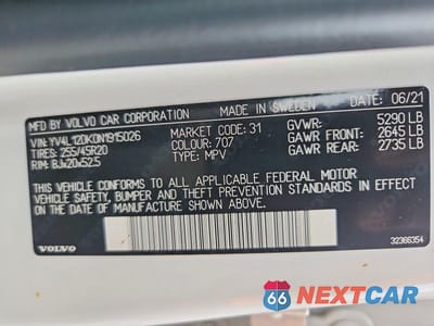 Zdjęcie 13 z 13 samochodu: 2022 VOLVO XC60 B5 MOMENTUM VIN:YV4L12DK0N1915026 - miniatura