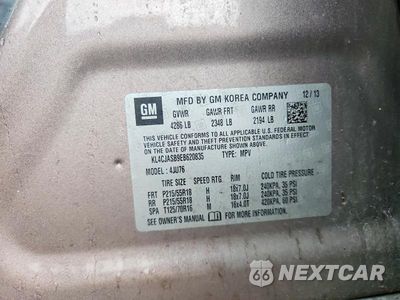 Zdjęcie 13 z 13 samochodu: 2014 BUICK ENCORE VIN:KL4CJASB9EB620835 - miniatura