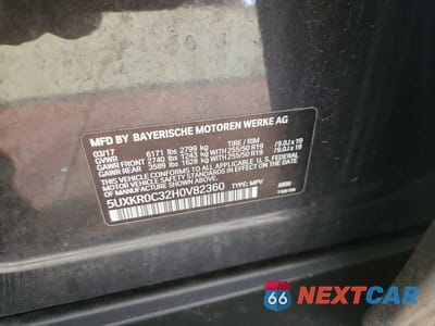Zdjęcie 12 z 12 samochodu: 2017 BMW X5 XDRIVE35I VIN:5UXKR0C32H0V82360 - miniatura