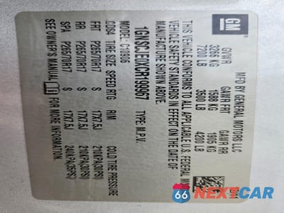 Zdjęcie 13 z 13 samochodu: 2012 CHEVROLET SUBURBAN C1500 LT VIN:1GNSCJE0XCR199967 - miniatura
