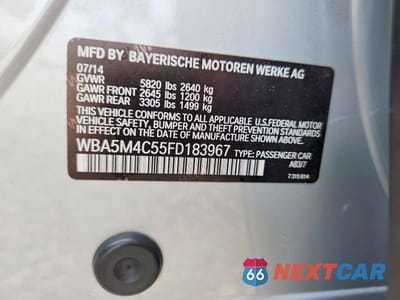 Zdjęcie 12 z 12 samochodu: 2015 BMW 535 XIGT VIN:WBA5M4C55FD183967 - miniatura