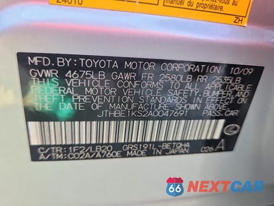 Zdjęcie 12 z 12 samochodu: 2010 LEXUS GS 350 VIN:JTHBE1KS2A0047691 - miniatura