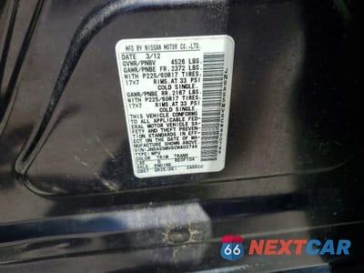 Zdjęcie 13 z 13 samochodu: 2012 NISSAN ROGUE S VIN:JN8AS5MV8CW400749 - miniatura