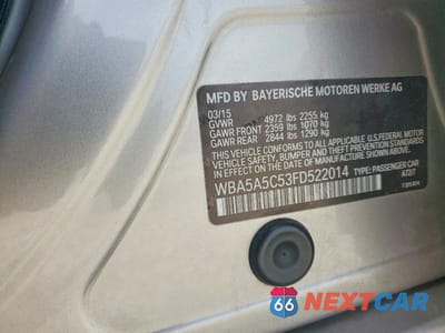 Zdjęcie 12 z 12 samochodu: 2015 BMW 528 I VIN:WBA5A5C53FD522014 - miniatura