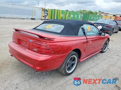 Trzecie zdjęcie samochodu z tyłu: 1994 FORD MUSTANG GT VIN:1FALP45T6RF149726 - miniatura