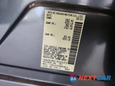 Zdjęcie 13 z 13 samochodu: 2015 NISSAN LEAF SV VIN:1N4AZ0CP8FC312521 - miniatura