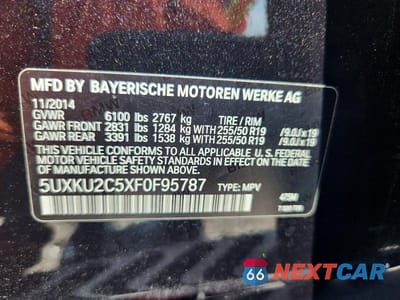 Zdjęcie 13 z 13 samochodu: 2015 BMW X6 XDRIVE35I VIN:5UXKU2C5XF0F95787 - miniatura