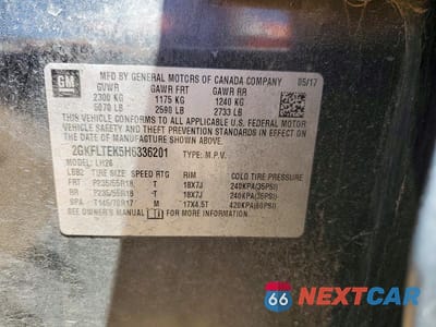 Zdjęcie 12 z 12 samochodu: 2017 GMC TERRAIN SLE VIN:2GKFLTEK5H6336201 - miniatura
