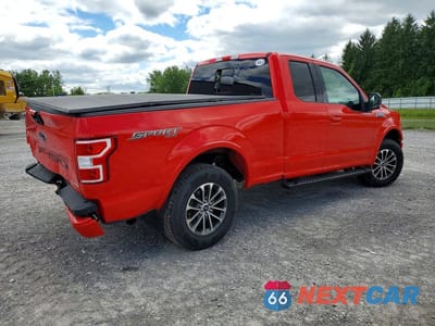 Trzecie zdjęcie samochodu z tyłu: 2018 FORD F150 SUPER CAB VIN:1FTEX1EP7JFE75107 - miniatura