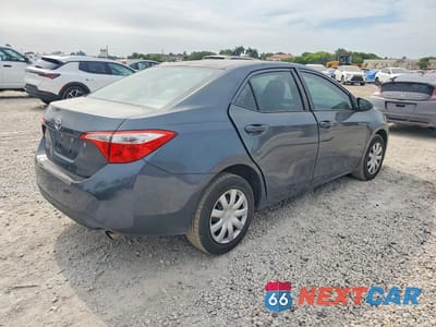 Trzecie zdjęcie samochodu z tyłu: 2016 TOYOTA COROLLA L VIN:5YFBURHE2GP509041 - miniatura
