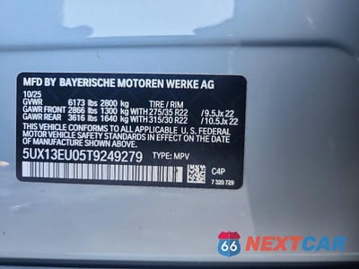 Zdjęcie 13 z 13 samochodu: 2026 BMW X5 SDRIVE 40I VIN:5UX13EU05T9249279 - miniatura