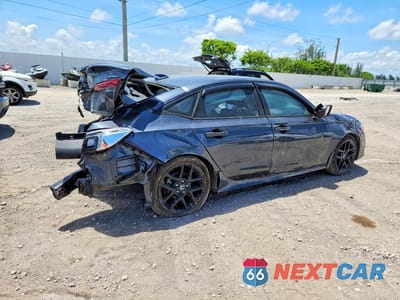 Trzecie zdjęcie samochodu z tyłu: 2023 HONDA CIVIC SPORT VIN:2HGFE2F54PH519733 - miniatura