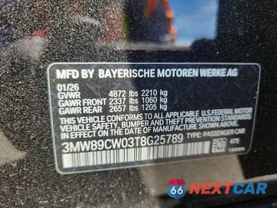 Zdjęcie 13 z 13 samochodu: 2026 BMW 330XI VIN:3MW89CW03T8G25789 - miniatura