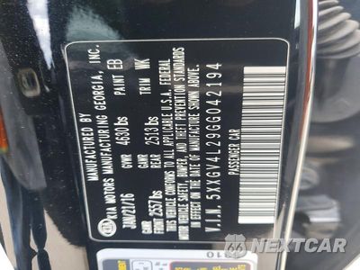 Zdjęcie 12 z 12 samochodu: 2016 KIA OPTIMA SXL VIN:5XXGV4L29GG042194 - miniatura