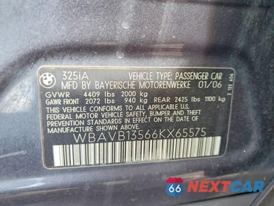 Zdjęcie 13 z 13 samochodu: 2006 BMW 325 I VIN:WBAVB13566KX65575 - miniatura