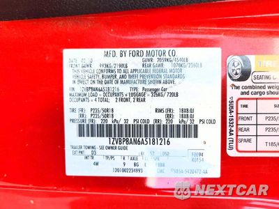 Zdjęcie 12 z 12 samochodu: 2010 FORD MUSTANG VIN:1ZVBP8AN6A5181216 - miniatura