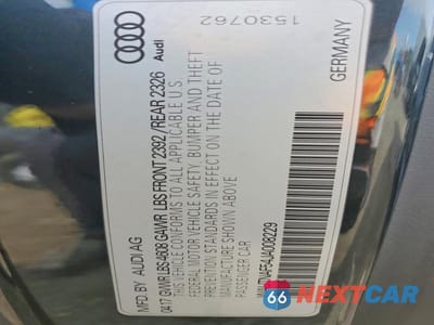Zdjęcie 12 z 12 samochodu: 2018 AUDI A5 PREMIUM PLUS S-LINE VIN:WAUTNAF54JA008229 - miniatura