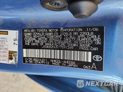 Zdjęcie 12 z 12 samochodu: 2007 TOYOTA PRIUS BASE VIN:JTDKB20U577591249 - miniatura