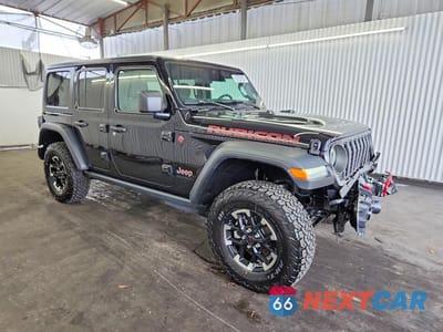 Czwarte zdjęcie samochodu z boku: 2026 JEEP WRANGLER RUBICON VIN:1C4PJXFG4TW213723 - miniatura