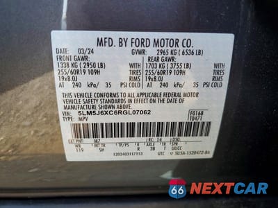Zdjęcie 14 z 14 samochodu: 2024 LINCOLN AVIATOR VIN:5LM5J6XC6RGL07062 - miniatura