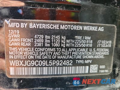 Zdjęcie 13 z 13 samochodu: 2020 BMW X1 XDRIVE28I VIN:WBXJG9C09L5P92482 - miniatura