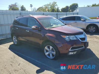 Czwarte zdjęcie samochodu z boku: 2012 ACURA MDX TECHNOLOGY VIN:2HNYD2H39CH503439 - miniatura