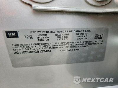 Zdjęcie 13 z 13 samochodu: 2016 CHEVROLET IMPALA LT VIN:2G1105SA8G9127434 - miniatura