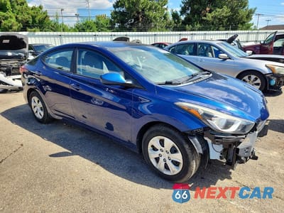 Czwarte zdjęcie samochodu z boku: 2016 HYUNDAI ELANTRA SE VIN:5NPDH4AE4GH745763 - miniatura