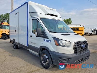 Czwarte zdjęcie samochodu z boku: 2020 FORD TRANSIT DELIVERY TRUCK VIN:1FDBW5Z86LKA83404 - miniatura