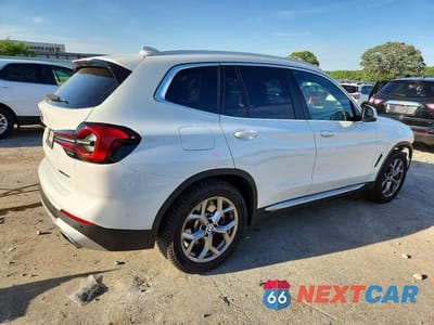Trzecie zdjęcie samochodu z tyłu: 2023 BMW X3 XDRIVE30I VIN:5UX53DP01P9S00089 - miniatura
