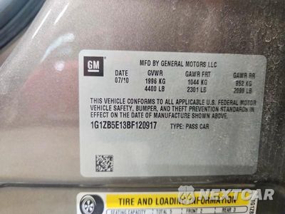 Zdjęcie 12 z 12 samochodu: 2011 CHEVROLET MALIBU LS VIN:1G1ZB5E13BF120917 - miniatura