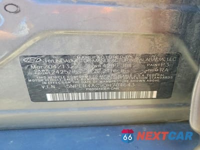 Zdjęcie 12 z 12 samochodu: 2013 HYUNDAI SONATA GLS VIN:5NPEB4AC9DH704643 - miniatura