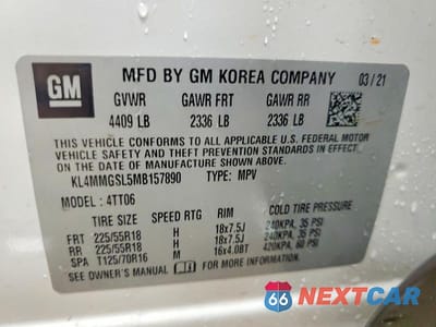Zdjęcie 13 z 13 samochodu: 2021 BUICK ENCORE GX ESSENCE VIN:KL4MMGSL5MB157890 - miniatura