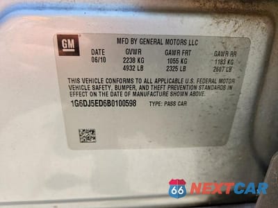 Zdjęcie 12 z 12 samochodu: 2011 CADILLAC CTS PERFORMANCE COLLECTION VIN:1G6DJ5ED6B0100598 - miniatura