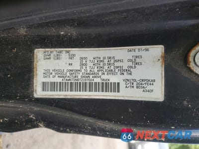Zdjęcie 12 z 12 samochodu: 1996 TOYOTA TACOMA XTRACAB VIN:4TAWN72N8TZ197024 - miniatura