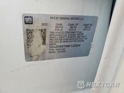 Zdjęcie 12 z 12 samochodu: 2022 CHEVROLET MALIBU LT VIN:1G1ZD5ST6NF122004 - miniatura