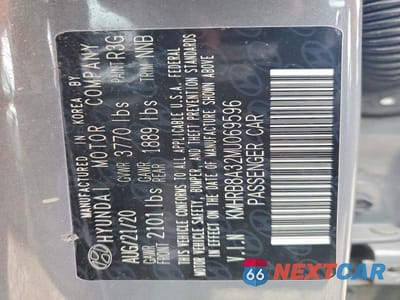 Zdjęcie 12 z 12 samochodu: 2021 HYUNDAI VENUE SE VIN:KMHRB8A32MU069596 - miniatura