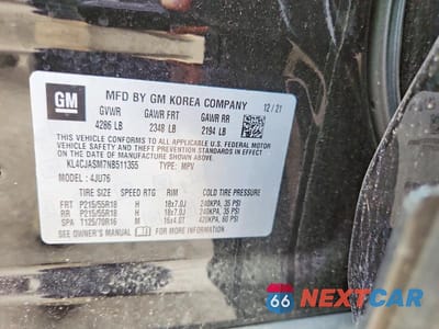 Zdjęcie 12 z 12 samochodu: 2022 BUICK ENCORE PREFERRED VIN:KL4CJASM7NB511355 - miniatura