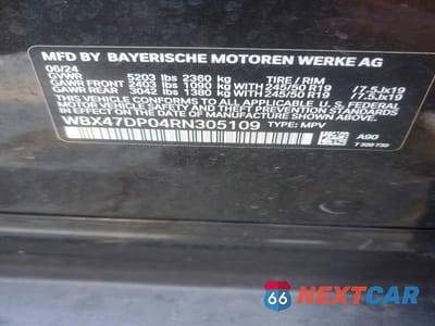 Zdjęcie 13 z 13 samochodu: 2024 BMW X3 SDRIVE30I VIN:WBX47DP04RN305109 - miniatura