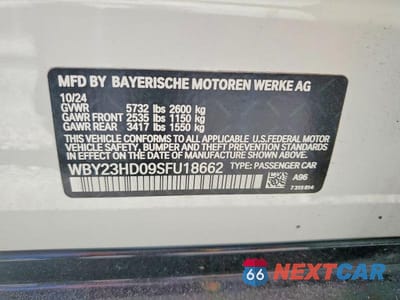 Zdjęcie 13 z 13 samochodu: 2025 BMW I4 EDRIVE 40 VIN:WBY23HD09SFU18662 - miniatura