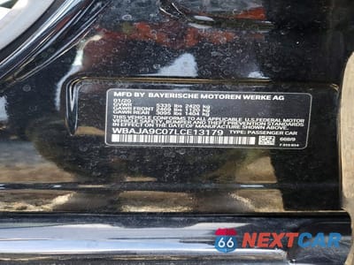 Zdjęcie 12 z 12 samochodu: 2020 BMW 530E VIN:WBAJA9C07LCE13179 - miniatura