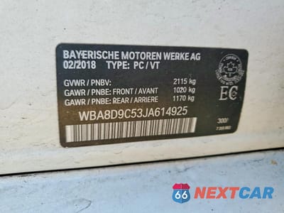 Zdjęcie 12 z 12 samochodu: 2018 BMW 330 XI VIN:WBA8D9C53JA614925 - miniatura