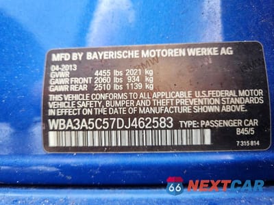 Zdjęcie 12 z 12 samochodu: 2013 BMW 328 I VIN:WBA3A5C57DJ462583 - miniatura