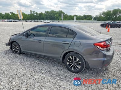 Drugie zdjęcie samochodu z przodu: 2013 HONDA CIVIC EX VIN:19XFB2F86DE023535 - miniatura