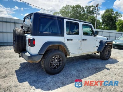 Trzecie zdjęcie samochodu z tyłu: 2024 JEEP WRANGLER SPORT VIN:1C4PJXKN9RW178559 - miniatura